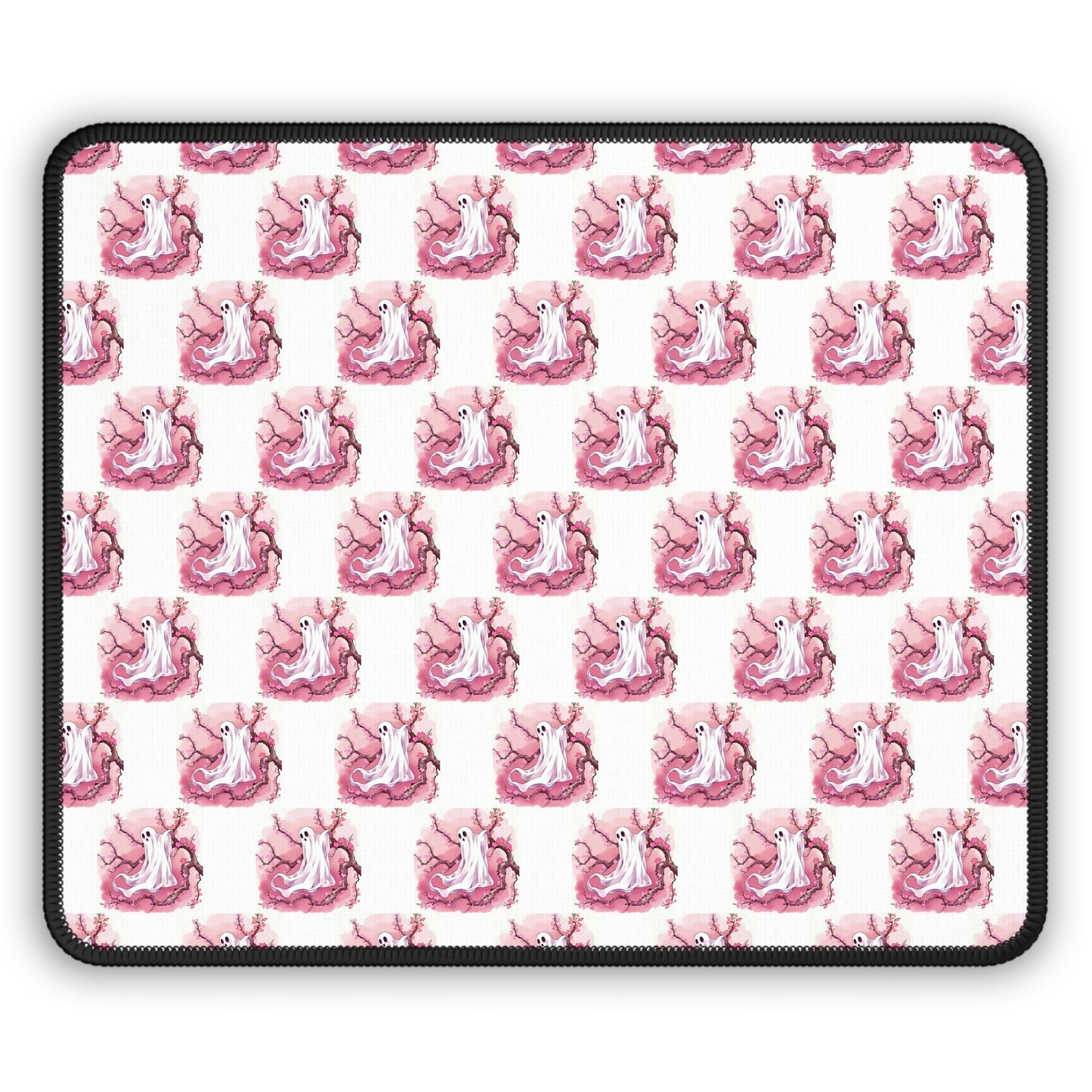 Whimsical Gaming Mouse Pad, Pink Ghost Decor, Gamer Gift, Cute Office Accessory, Pastel Mousepad for Computer - Celtic Scents