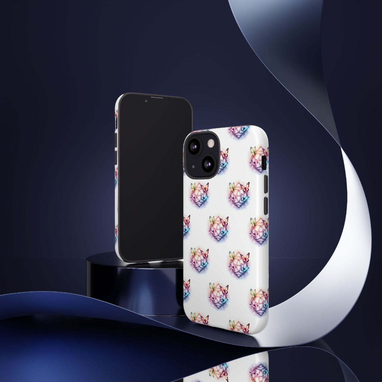 Colorful Butterflies Phone Case, Tough Cases, Cute Butterfly Lover Gift, Trendy Phone Cover, Nature Print Case