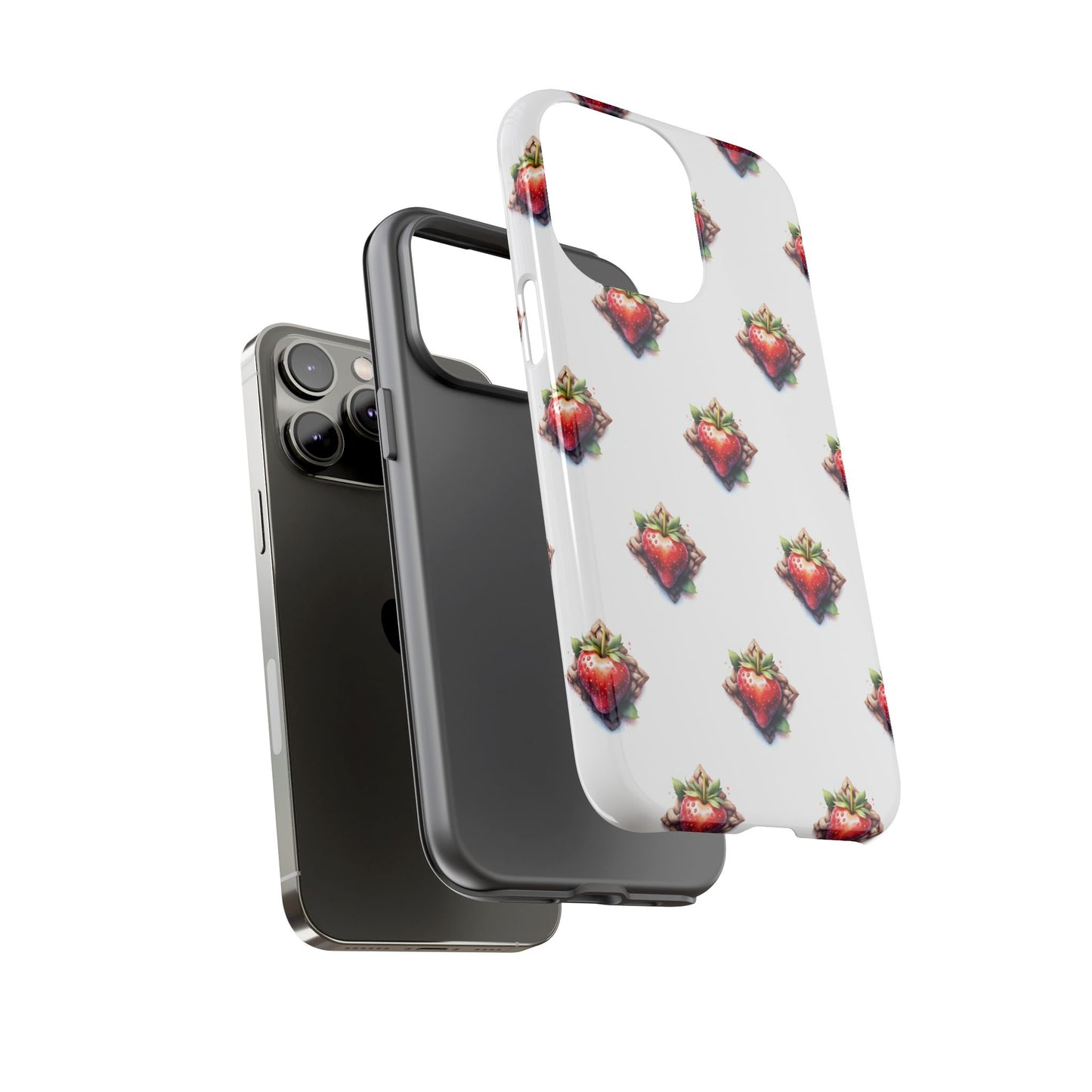 Strawberry Celtic Knot Phone Case, Cute Phone Cover, Gift for Her, Custom Smartphone Case, Funky Accessories, Valentine's Day Gift