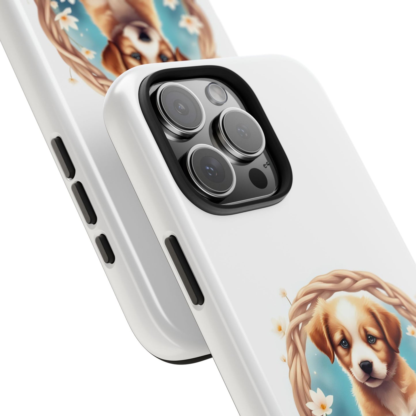 Cute Puppy Phone Case, Tough Case for Dog Lovers, Pet Gift, Protector Case for iPhone, Custom Phone Cover