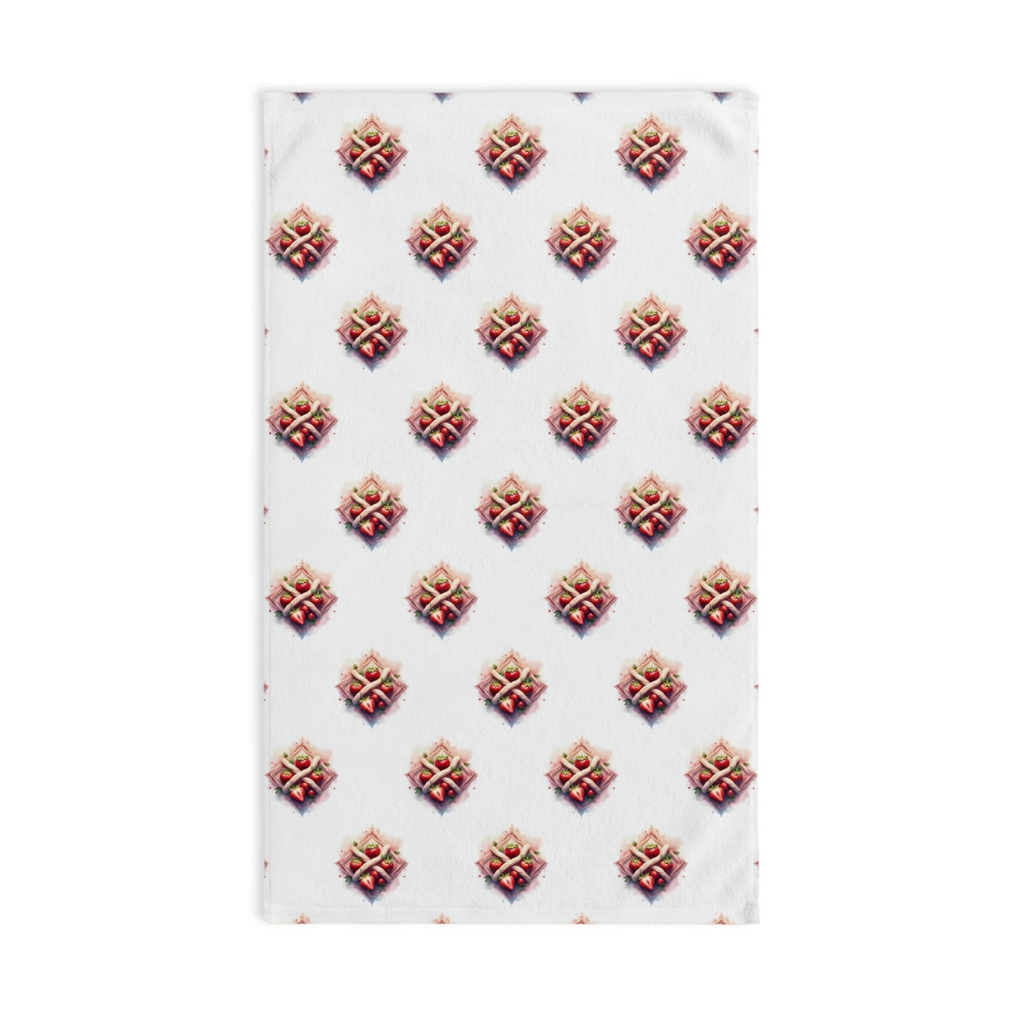Bohemian Celtic Strawberry Hand Towel, Kitchen Towel, Decorative Towel, Unique Gift, Home Décor, Bathroom Accessory
