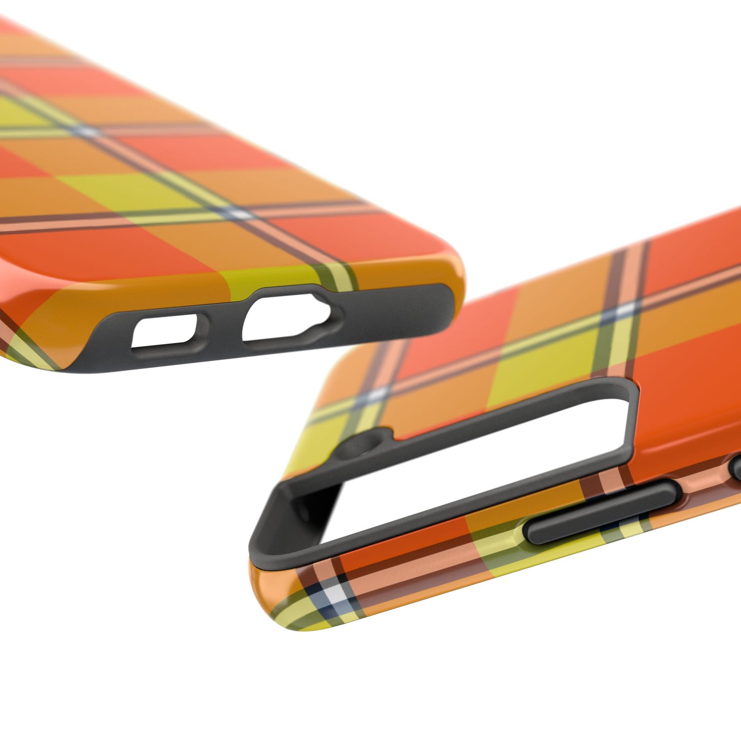 Vibrant Autumn Plaid Phone Case | Tough Phone Protector, Colorful Tech Accessory, Stylish Gift for Him/Her, Fun Birthday Present, Trendy