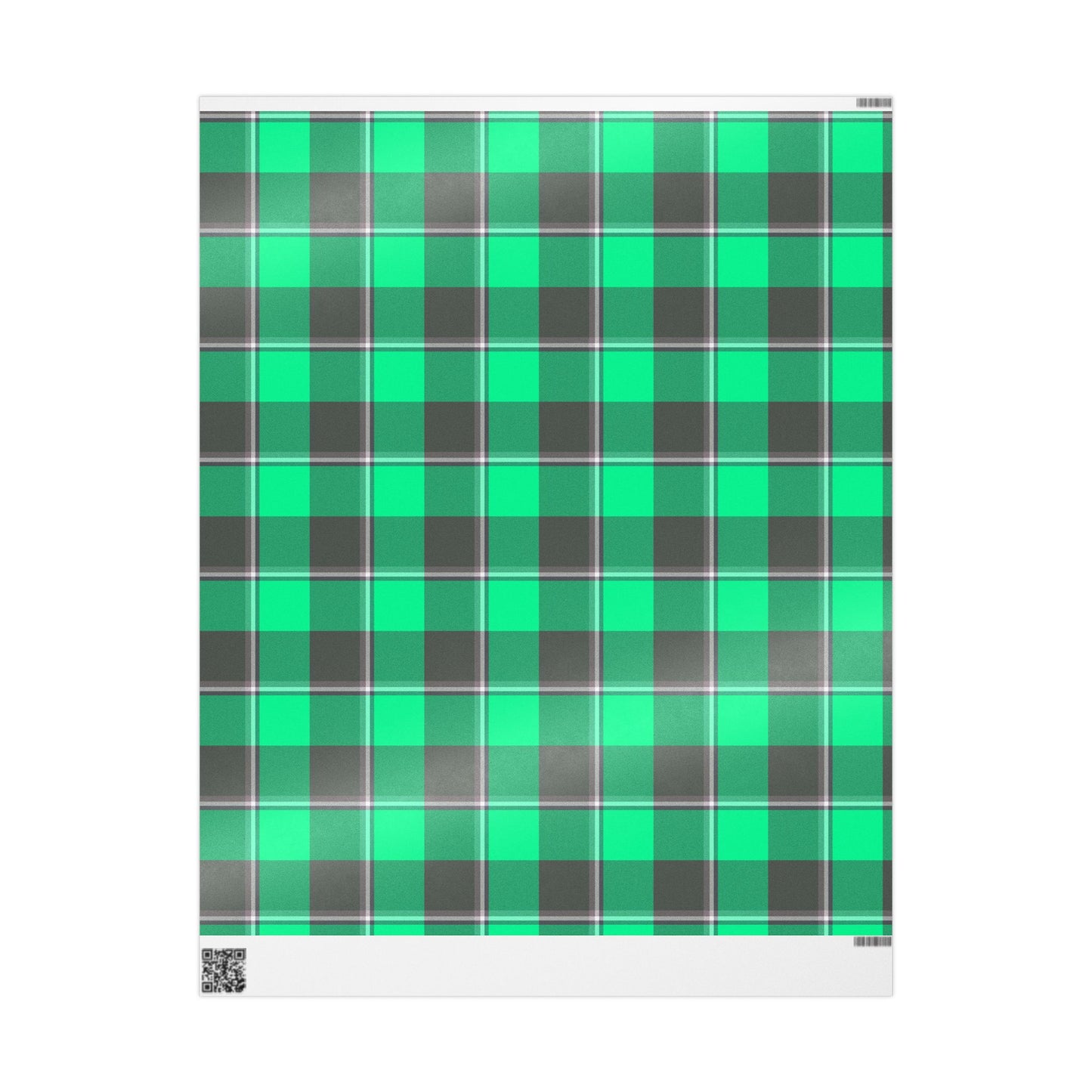 Eco-Friendly Wrapping Papers for All Occasions, Gift Wrap, Birthday, Holiday, Celebration, Green Plaid Design - Celtic Scents