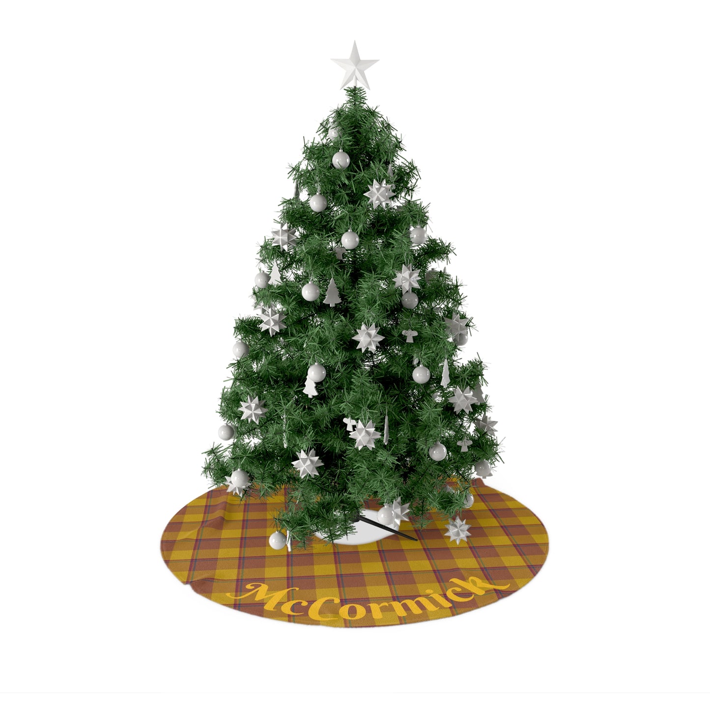 Rustic Christmas Tree Skirt - Personalized Plaid Holiday Decor, Festive Home Accessory, Christmas Gift, Winter Celebration - Celtic Scents
