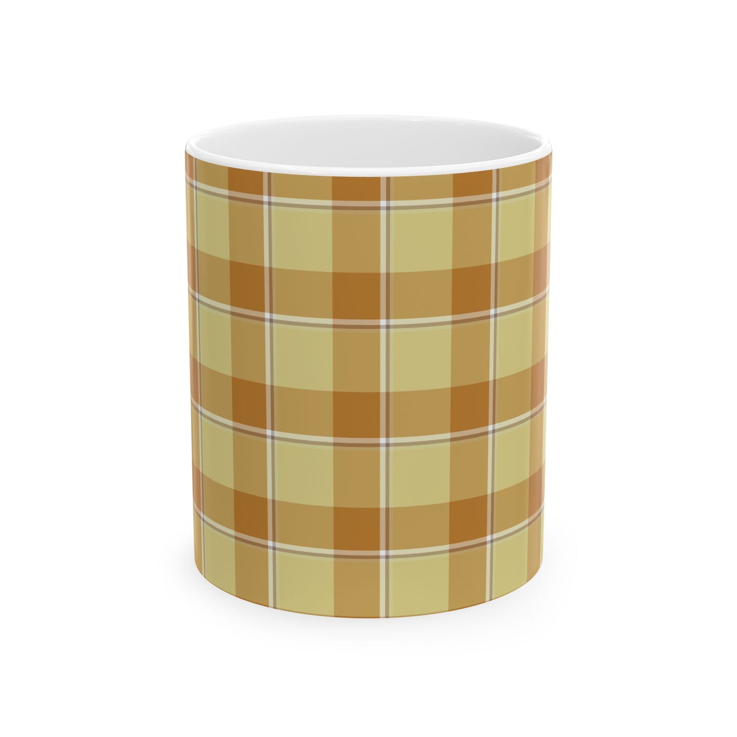 Cozy Plaid Ceramic Mug for Coffee Lovers, Ideal Gift for Birthdays, Holidays, Home Decor, Rustic Kitchen, Fall Vibes, Perfect for Tea - Celtic Scents