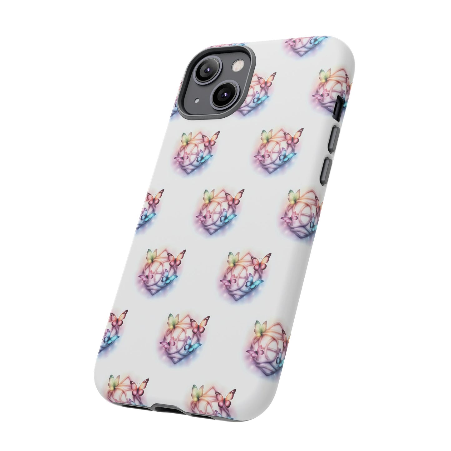 Colorful Butterflies Phone Case, Tough Cases, Cute Butterfly Lover Gift, Trendy Phone Cover, Nature Print Case