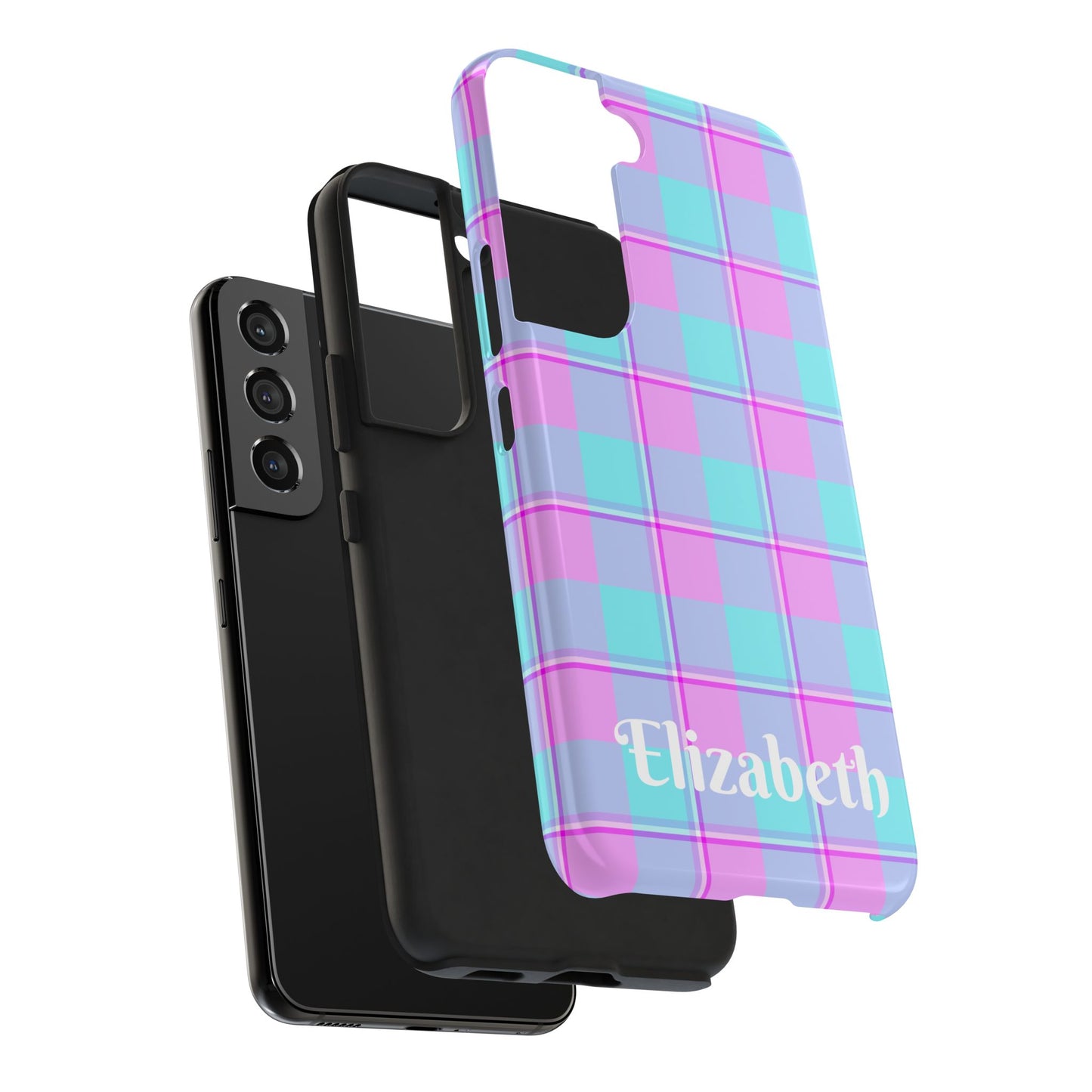 Personalized Plaid Phone Cases for Trendy Protection, Customizable Phone Covers, Durable Cases