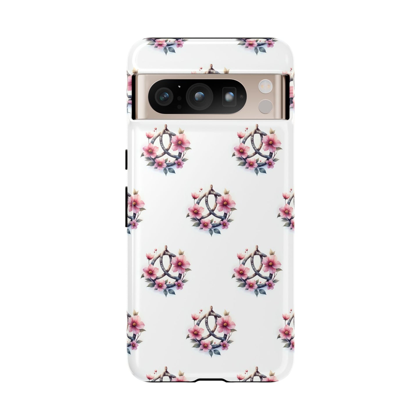 Floral Phone Case, Tough Phone Cover, Cute Protection for Mobile, Gift for Her, Celtic Knot Floral Pattern Case