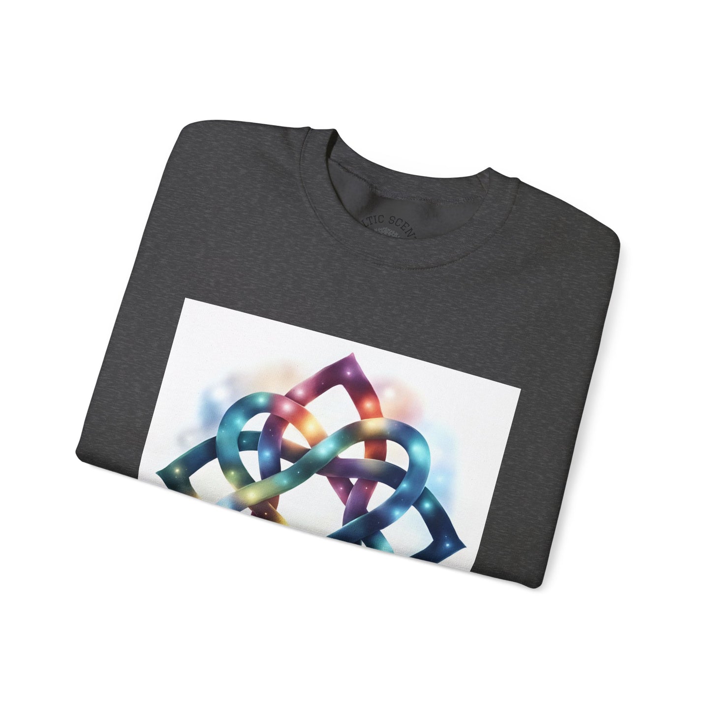 Colorful Infinity Knot Crewneck Sweatshirt | Cozy Unisex Sweatshirt for Every Occasion, Gift for Him, Her, Holidays, Casual Wear - Celtic Scents