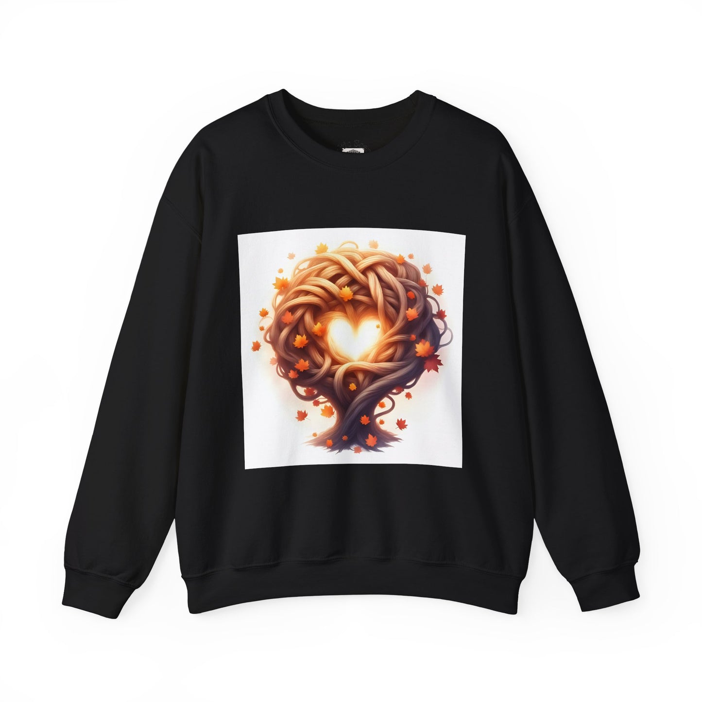 Heart Tree Crewneck Sweatshirt, Cozy Love Sweatshirt, Unisex Gift for Loved Ones, Fall Fashion, Nature-Inspired Apparel - Celtic Scents
