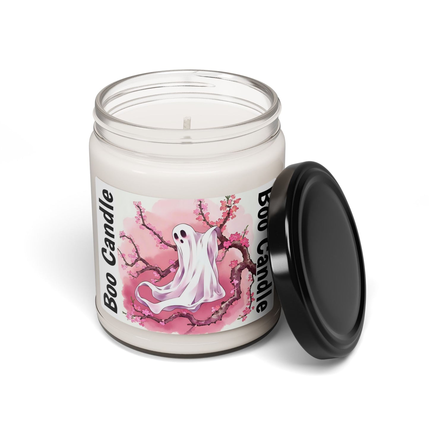 Boo Candle - Scented Soy Candle for Halloween, Ghost-Themed Decor, Cozy Atmosphere, Gift for Spooky Season, Home Fragrance - Celtic Scents
