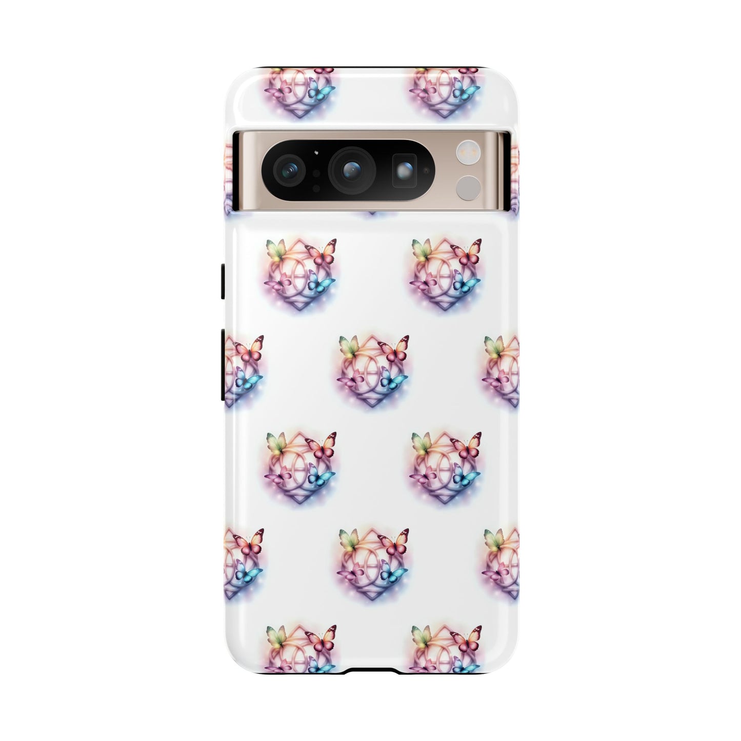 Colorful Butterflies Phone Case, Tough Cases, Cute Butterfly Lover Gift, Trendy Phone Cover, Nature Print Case
