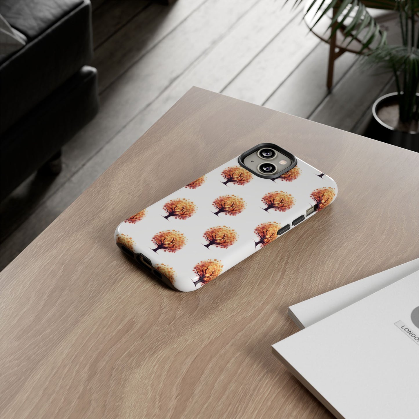 Autumn Tree Phone Case, Fall Phone Cover, Nature Inspired Case, Gift for Outdoorsy Friends, Seasonal Accessories, Eco-Friendly Phone Case