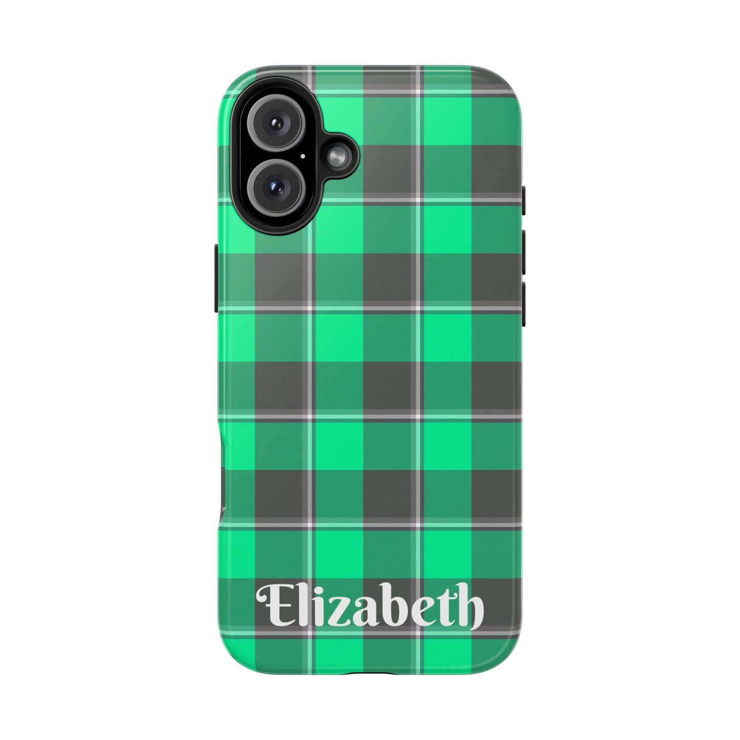 Personalized Plaid Tough Phone Case, Custom Phone Cover, Gifts for Her, Unique Cell Phone Case, Trendy Accessories, Holiday Gifts - Celtic Scents