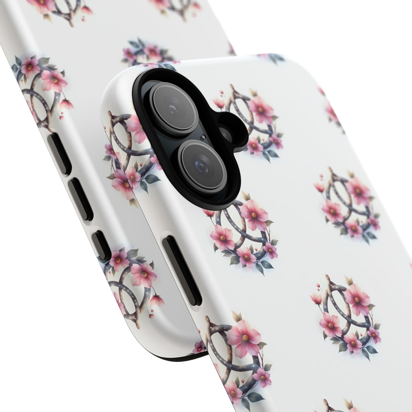 Floral Phone Case, Tough Phone Cover, Cute Protection for Mobile, Gift for Her, Celtic Knot Floral Pattern Case