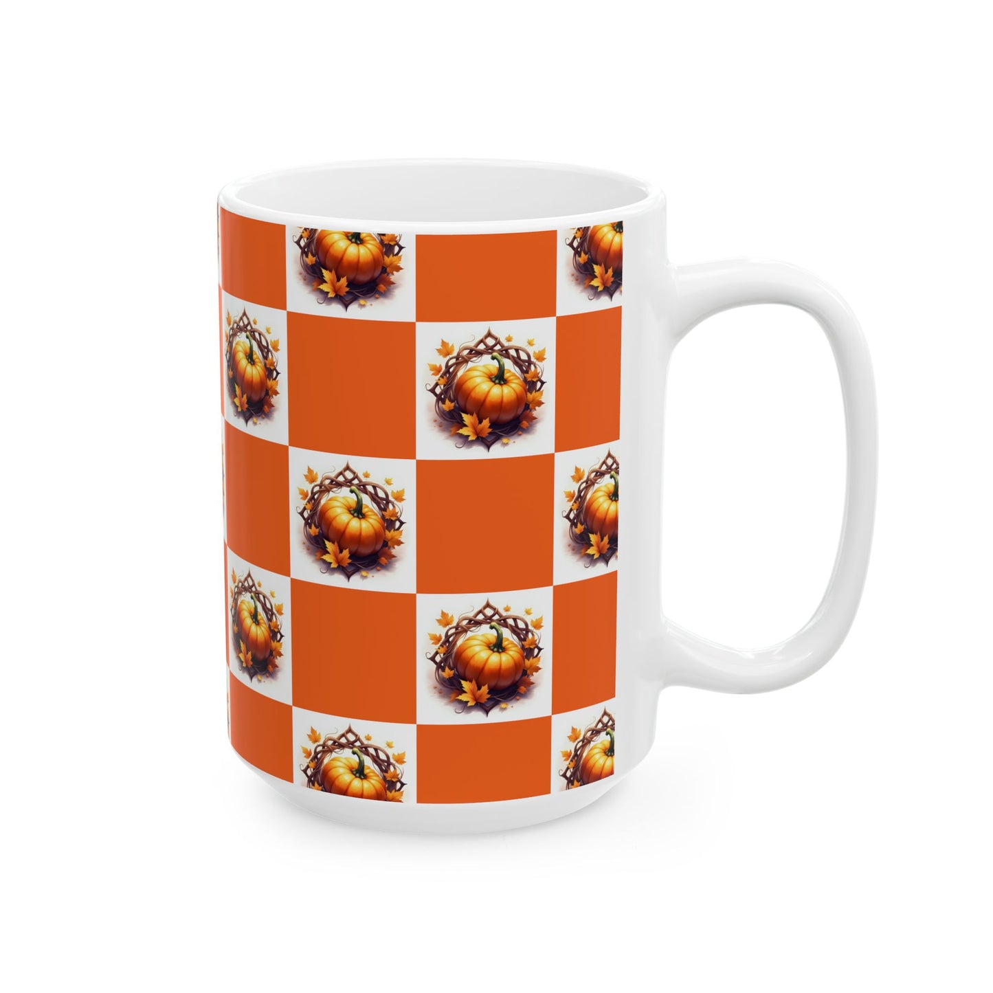Autumn Pumpkin Ceramic Mug | Fall Coffee Cup | Thanksgiving Gift | Cozy Home Decor | Pumpkin Spice Lover's Mug | Seasonal Mug - Celtic Scents