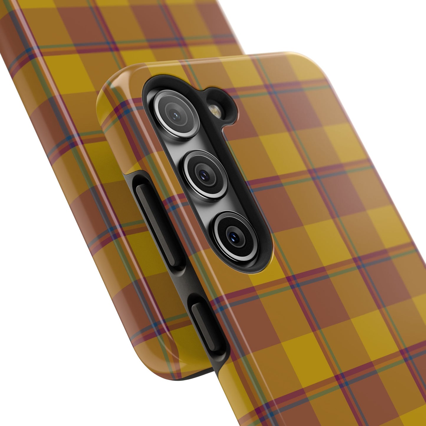 Plaid Tough Phone Case, Durable Phone Cover, Fall Inspired Accessory, Gift for Her, Stylish Cell Phone Protector