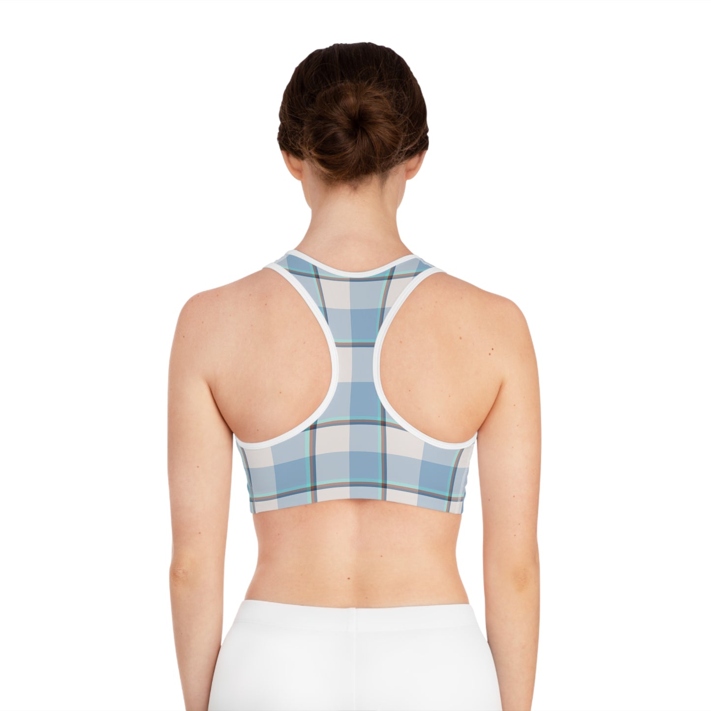 Plaid Sports Bra for Athletes, Workout Top, Fitness Gear, Activewear, Yoga Bra, Trendy Sports Wear - Celtic Scents