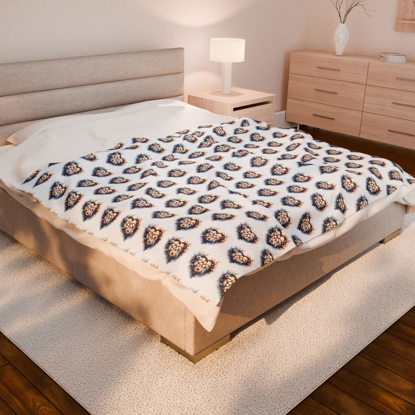 Cozy Celtic Knot Pattern Velveteen Plush Blanket | Soft Throw, Nursery Decor, Gift for Kids, Living Room Accessory, Winter Warmth - Celtic Scents
