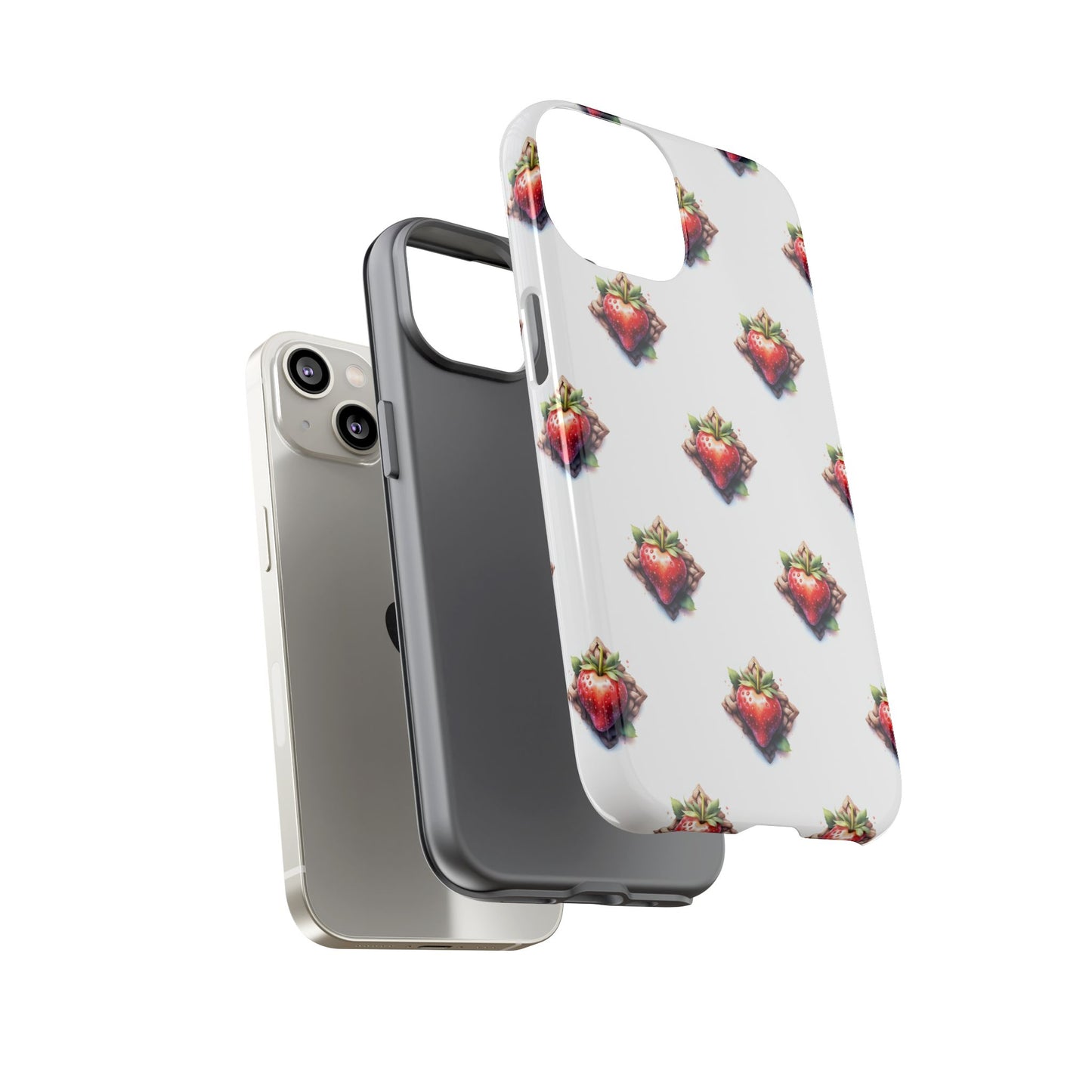 Strawberry Celtic Knot Phone Case, Cute Phone Cover, Gift for Her, Custom Smartphone Case, Funky Accessories, Valentine's Day Gift