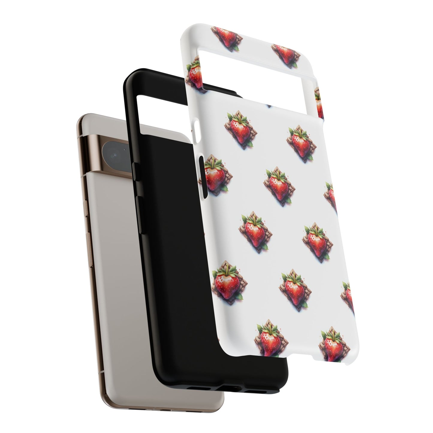 Strawberry Celtic Knot Phone Case, Cute Phone Cover, Gift for Her, Custom Smartphone Case, Funky Accessories, Valentine's Day Gift