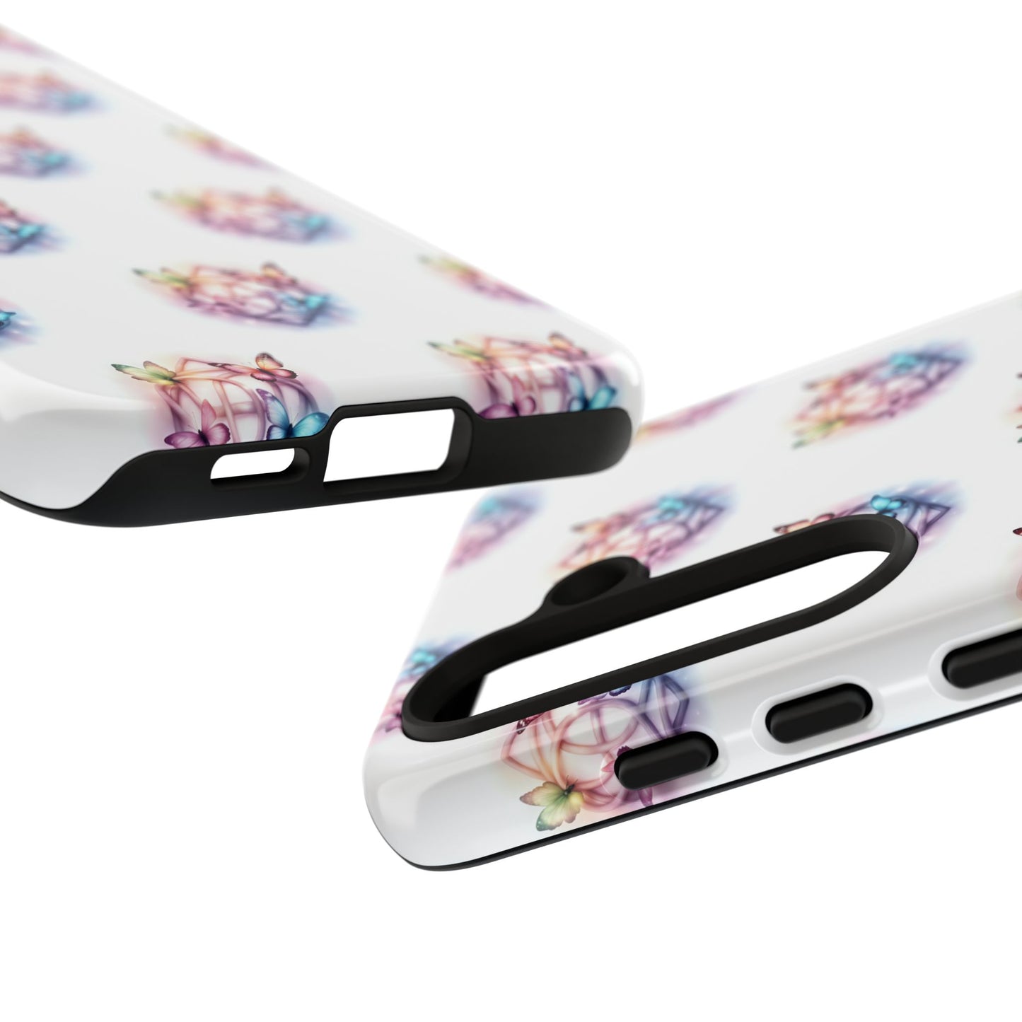 Colorful Butterflies Phone Case, Tough Cases, Cute Butterfly Lover Gift, Trendy Phone Cover, Nature Print Case