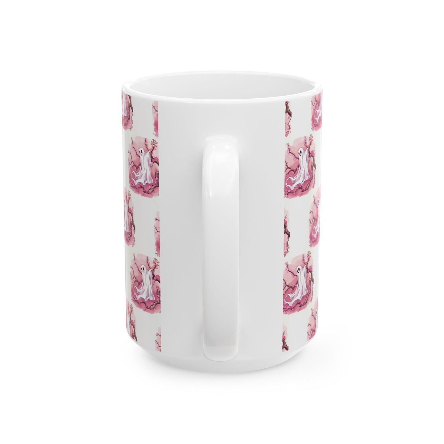 Whimsical Ghost Ceramic Mug - Perfect for Halloween, Coffee Lovers, Unique Gift, Cute Drinkware, Holiday Decor - Celtic Scents