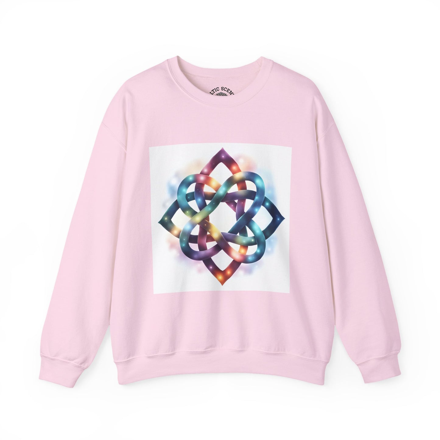 Colorful Infinity Knot Crewneck Sweatshirt | Cozy Unisex Sweatshirt for Every Occasion, Gift for Him, Her, Holidays, Casual Wear - Celtic Scents