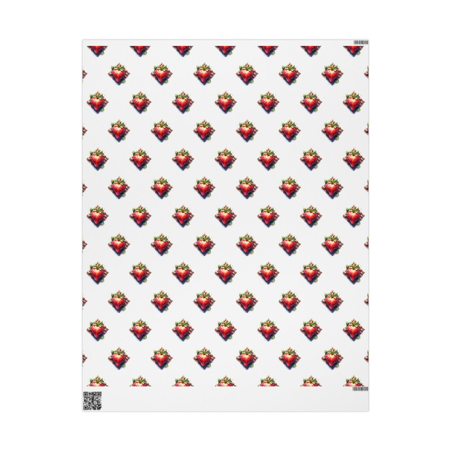 Strawberry Print Wrapping Paper, Gift Wrap for Any Occasion, Christmas, Birthdays, Eco-Friendly Packaging - Celtic Scents