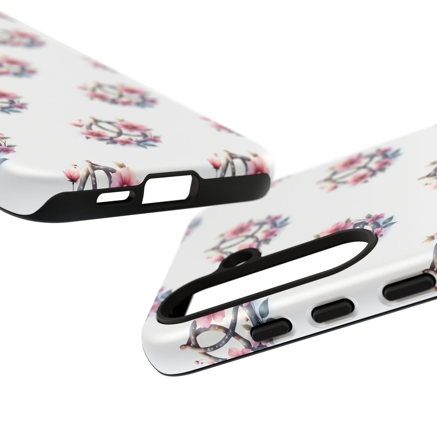 Floral Phone Case, Tough Phone Cover, Cute Protection for Mobile, Gift for Her, Celtic Knot Floral Pattern Case