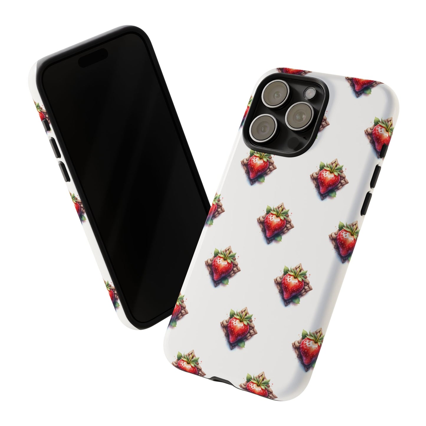 Strawberry Celtic Knot Phone Case, Cute Phone Cover, Gift for Her, Custom Smartphone Case, Funky Accessories, Valentine's Day Gift
