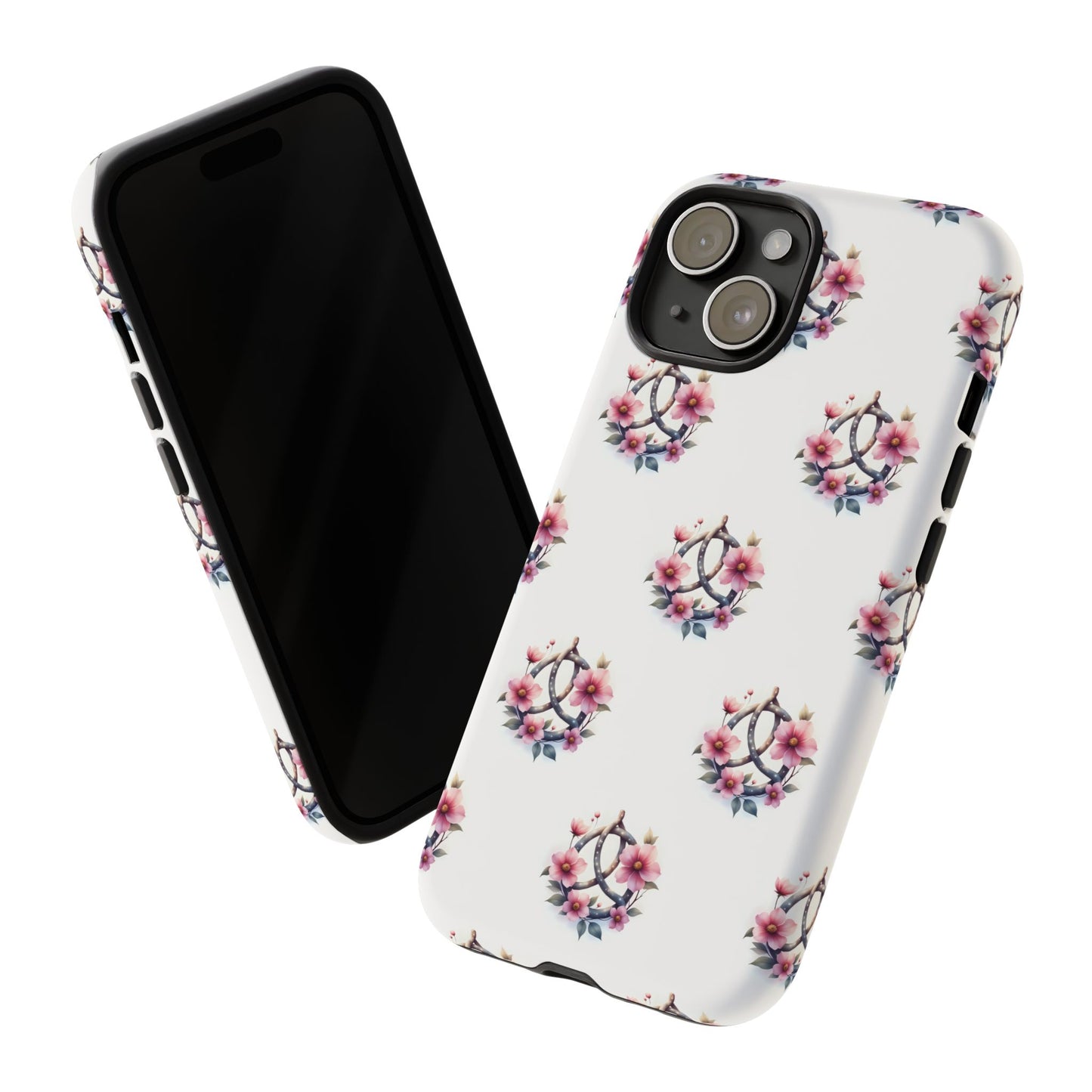 Floral Phone Case, Tough Phone Cover, Cute Protection for Mobile, Gift for Her, Celtic Knot Floral Pattern Case
