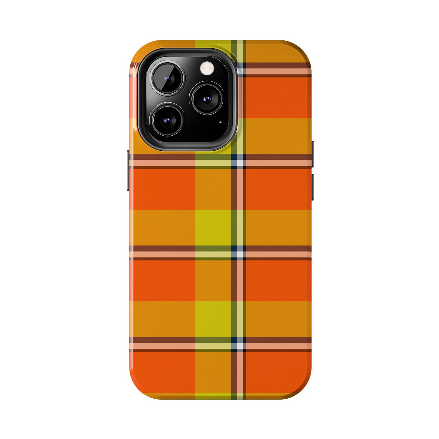 Vibrant Autumn Plaid Phone Case | Tough Phone Protector, Colorful Tech Accessory, Stylish Gift for Him/Her, Fun Birthday Present, Trendy - Celtic Scents