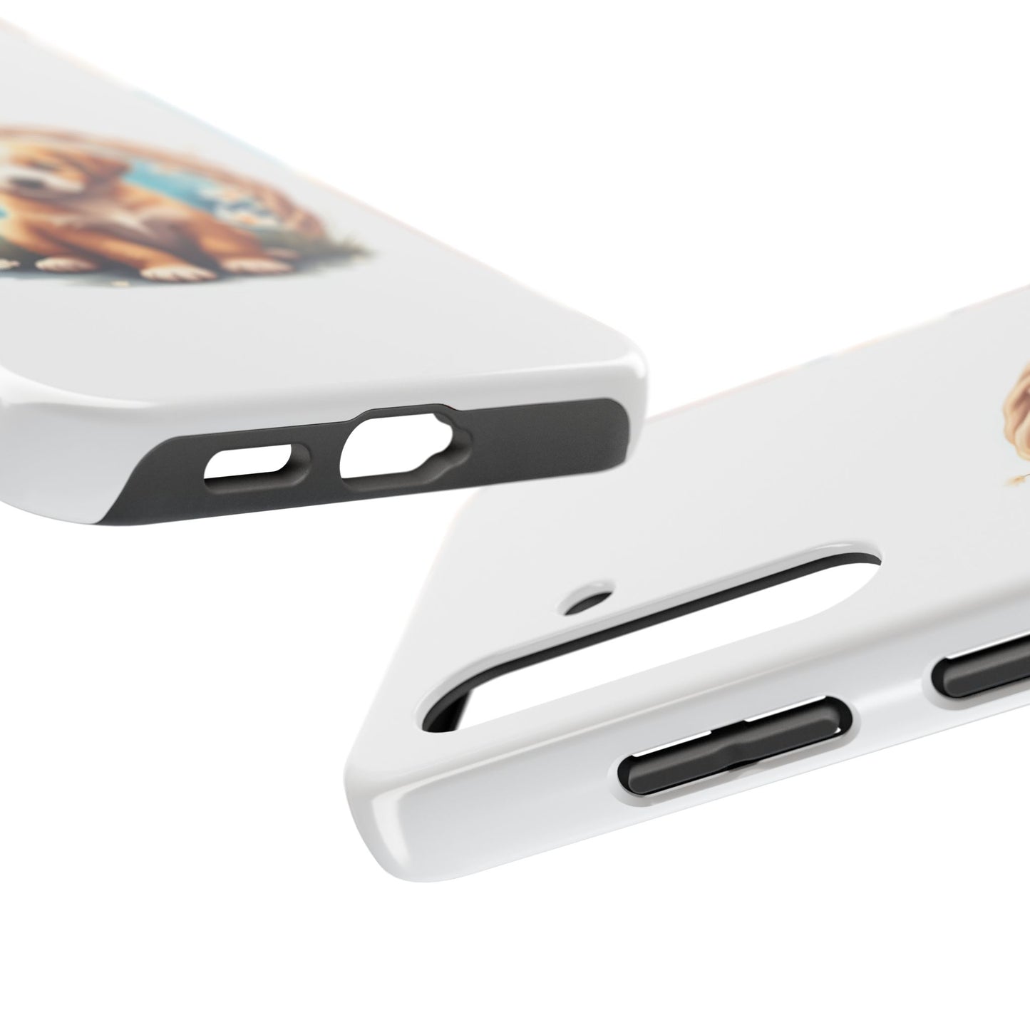 Cute Puppy Phone Case, Tough Case for Dog Lovers, Pet Gift, Protector Case for iPhone, Custom Phone Cover