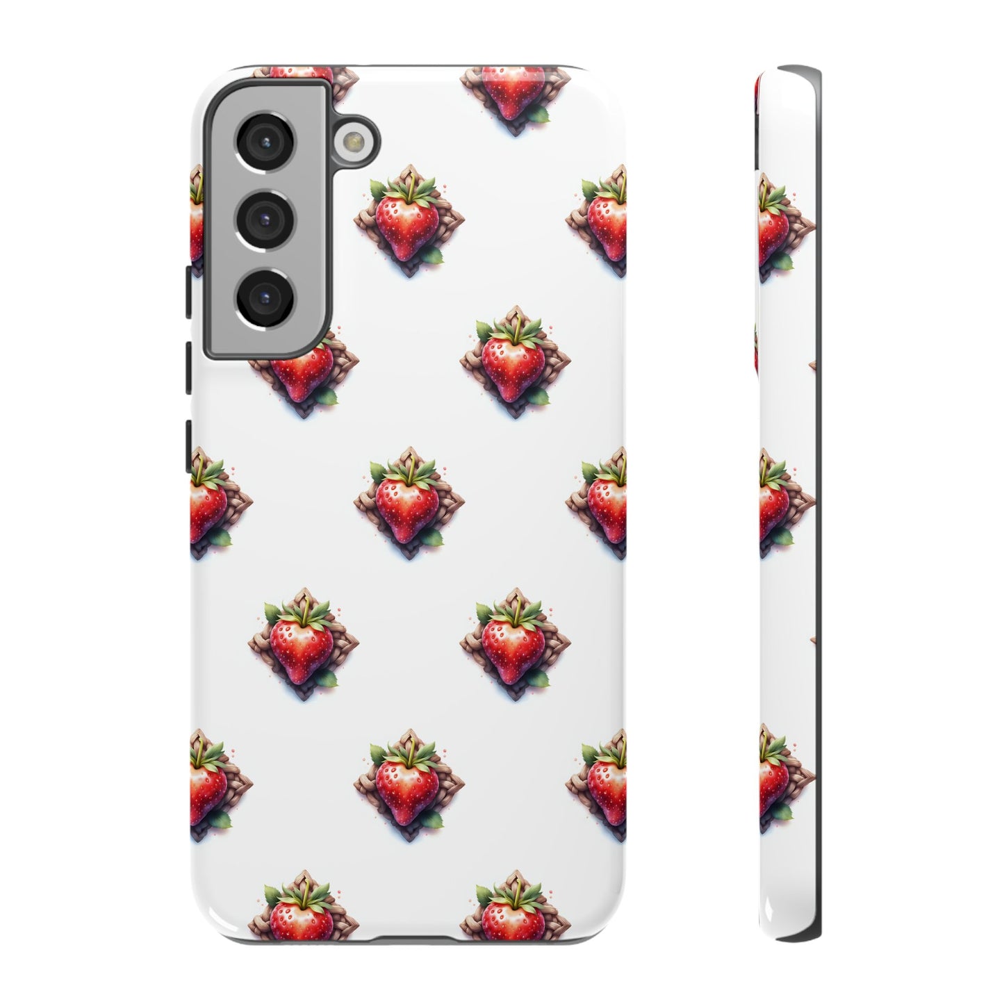 Strawberry Celtic Knot Phone Case, Cute Phone Cover, Gift for Her, Custom Smartphone Case, Funky Accessories, Valentine's Day Gift - Celtic Scents
