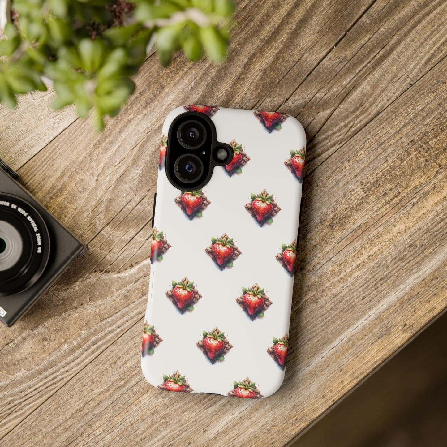 Strawberry Celtic Knot Phone Case, Cute Phone Cover, Gift for Her, Custom Smartphone Case, Funky Accessories, Valentine's Day Gift