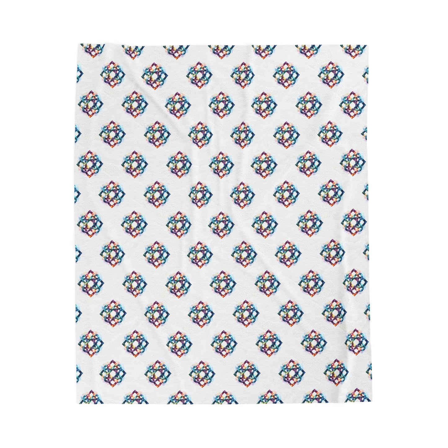 Cozy Velveteen Plush Blanket - Soft Throw Blanket for Home Decor, Gift for Her, Christmas, Birthday, Celtic Knot Design - Celtic Scents