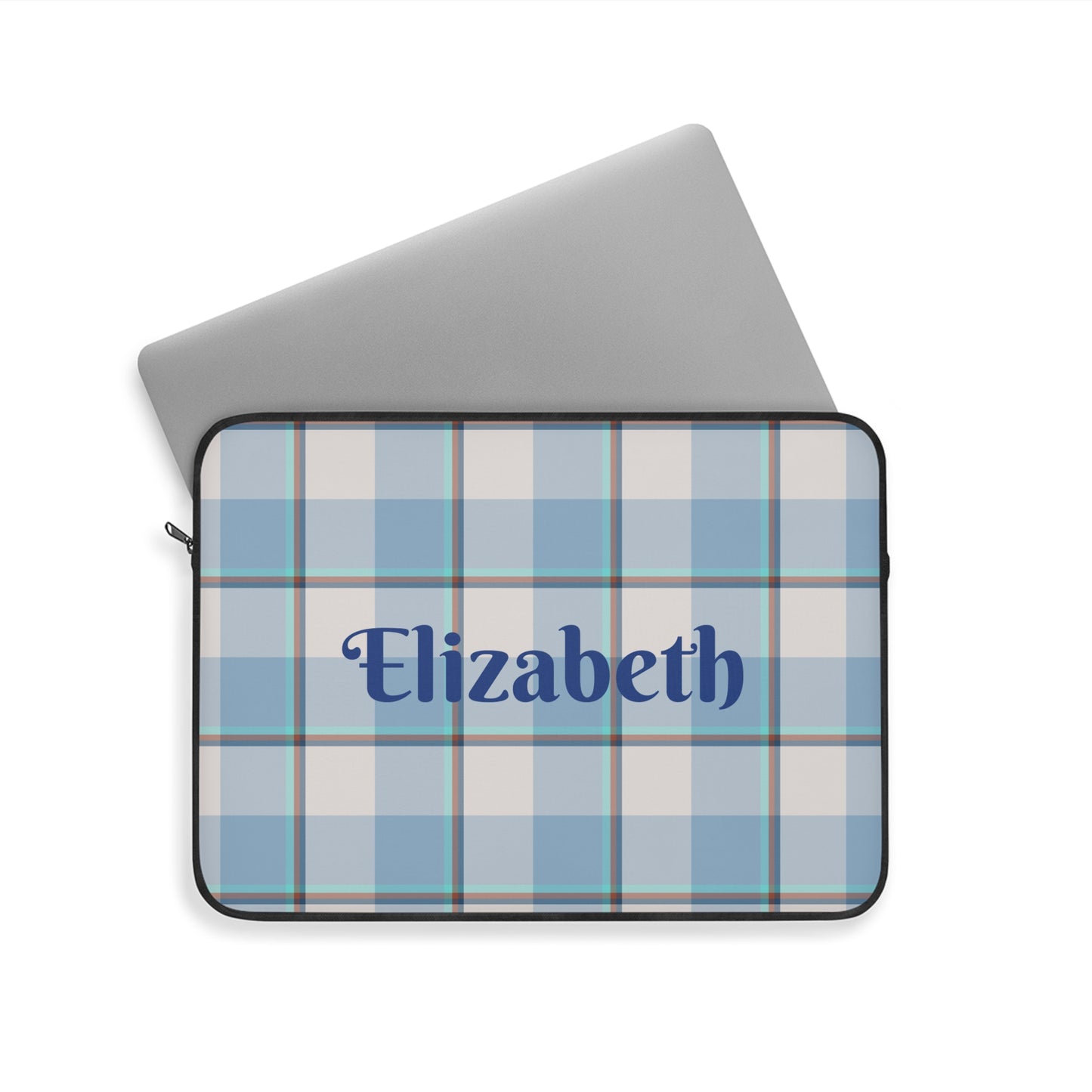 Personalized Plaid Laptop Sleeve, Stylish Tech Case, Custom Computer Sleeve - Celtic Scents