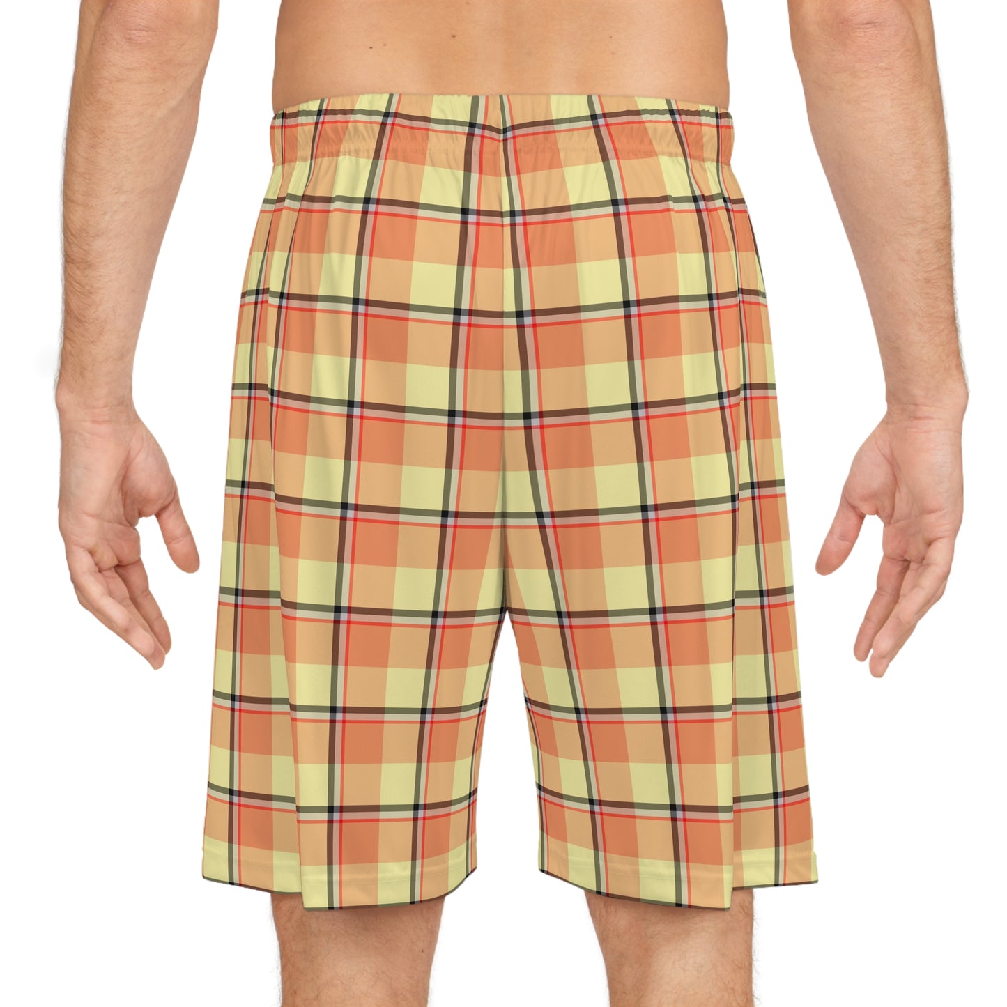 Vibrant Plaid Basketball Shorts, Casual Activewear for Athletes, Summer Sportswear, Lightweight Gym Shorts, Fun Beachwear, Festival Outfits - Celtic Scents