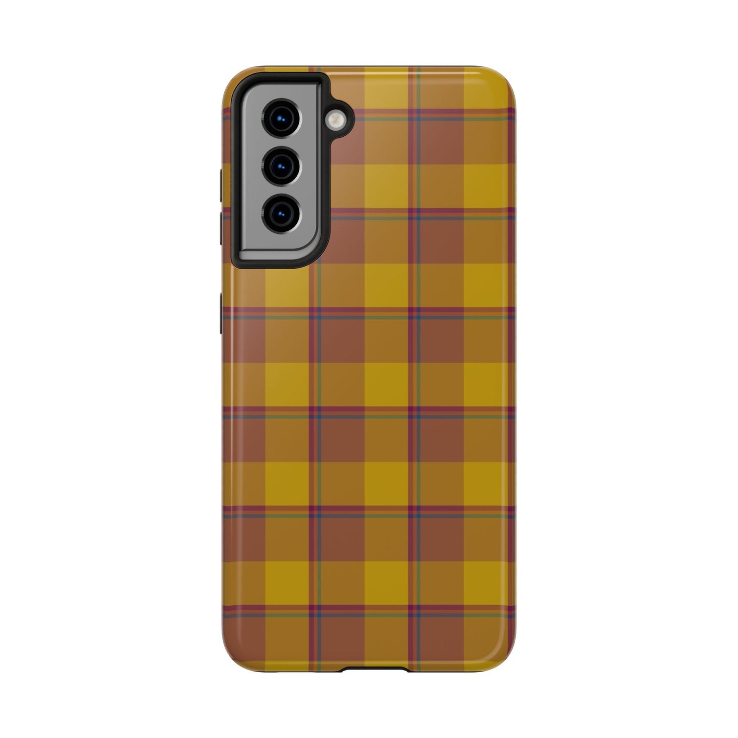 Plaid Tough Phone Case, Durable Phone Cover, Fall Inspired Accessory, Gift for Her, Stylish Cell Phone Protector - Celtic Scents