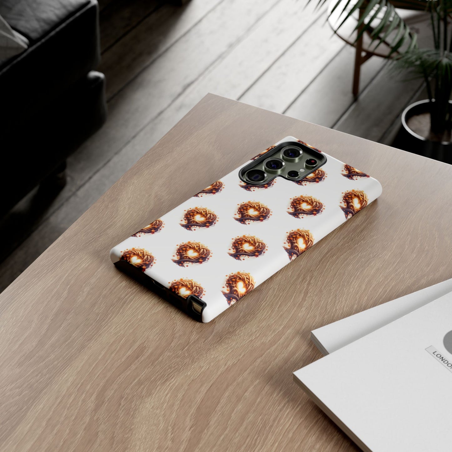 Stylish Phone Case, Tough Cases with Unique Design, Durable Smartphone Cover, Gift for Tech Lovers, Trendy Phone Accessory, Autumn Design