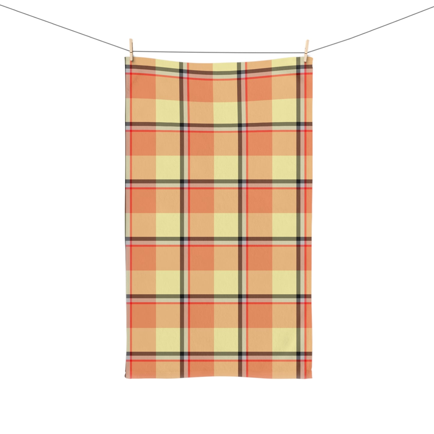 Cozy Farmhouse Hand Towel, Kitchen Decor, Rustic Home, Autumn Vibes, Plaid Towel - Celtic Scents
