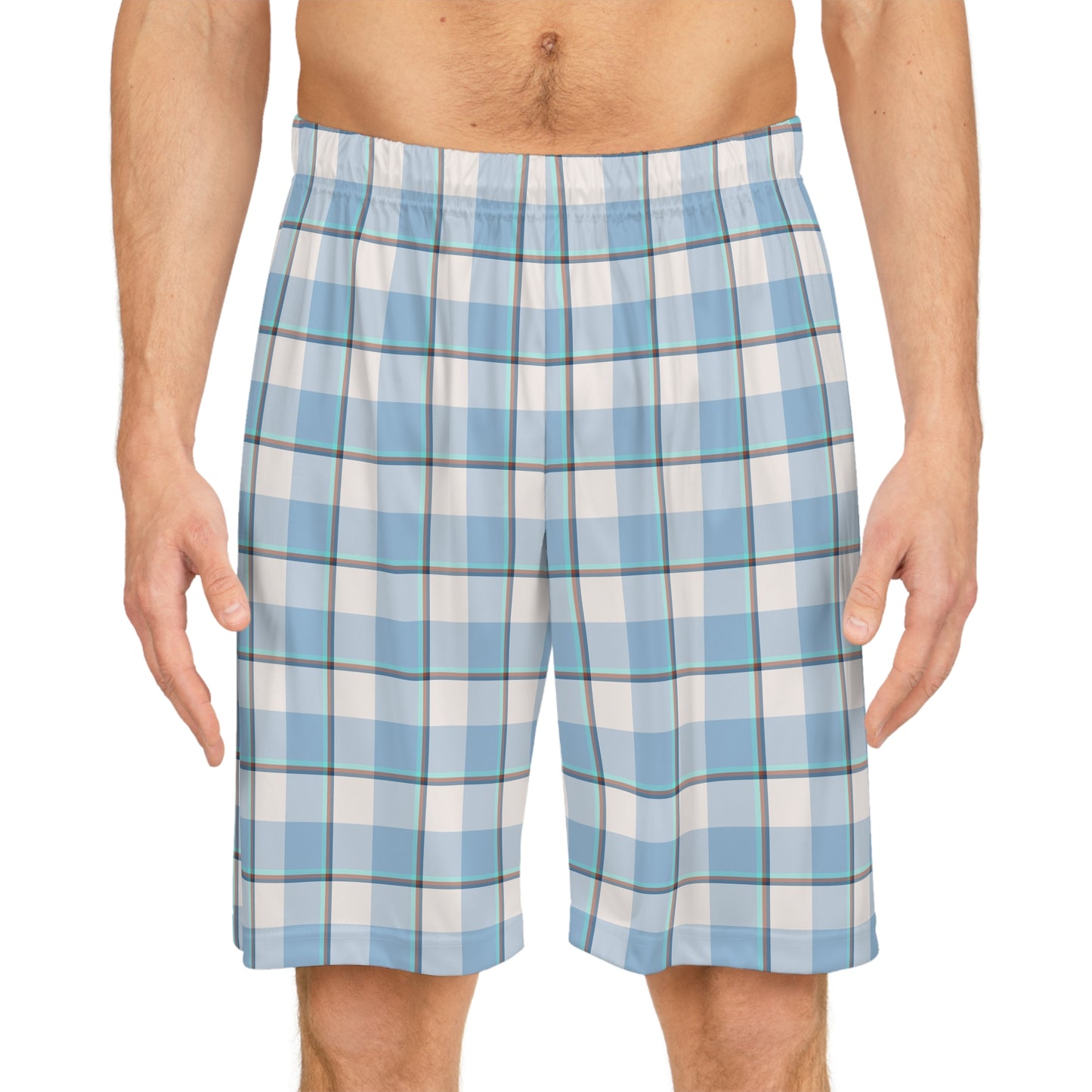 Plaid Basketball Shorts for Men, Casual Athletic Wear, Sports Shorts, Summer Fashion, Gift for Sport Lovers - Celtic Scents