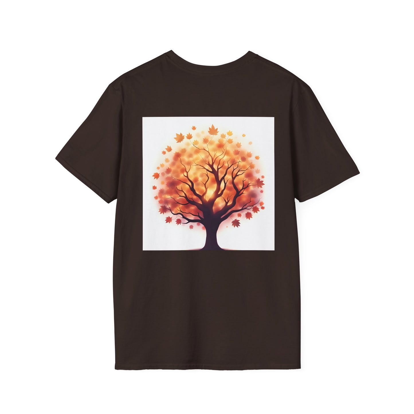 Autumn Tree Graphic T-Shirt, Fall Tee for Nature Lovers, Unisex Softstyle T-Shirt, Gift for Thanksgiving, Cozy Casual Wear - Celtic Scents