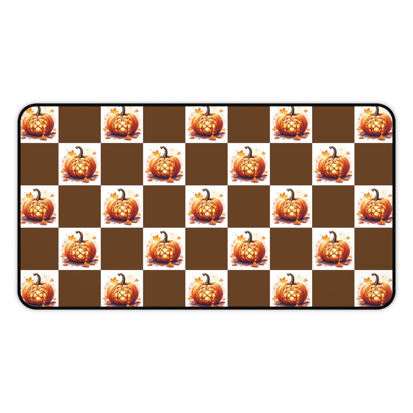 Pumpkin Spice Desk Mat - Autumn Office Decor, Fall Desk Accessory, Seasonal Home Office Gift, Work From Home Essentials, Halloween Decor - Celtic Scents