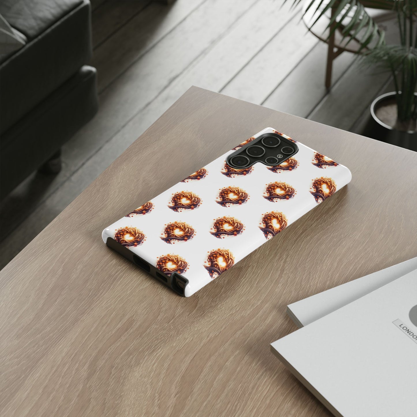 Stylish Phone Case, Tough Cases with Unique Design, Durable Smartphone Cover, Gift for Tech Lovers, Trendy Phone Accessory, Autumn Design