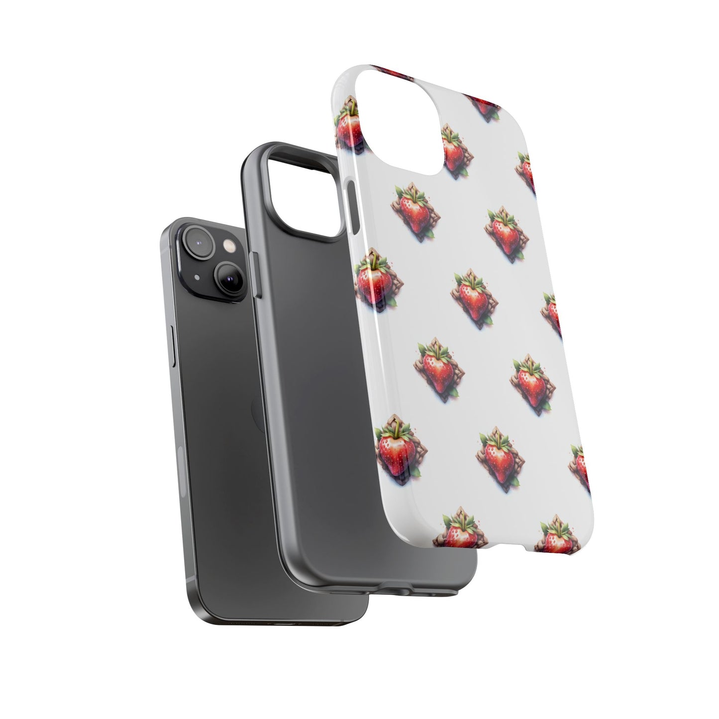 Strawberry Celtic Knot Phone Case, Cute Phone Cover, Gift for Her, Custom Smartphone Case, Funky Accessories, Valentine's Day Gift