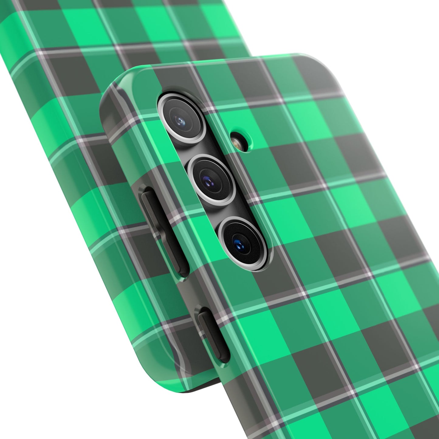 Personalized Plaid Tough Phone Case, Custom Phone Cover, Gifts for Her, Unique Cell Phone Case, Trendy Accessories, Holiday Gifts - Celtic Scents
