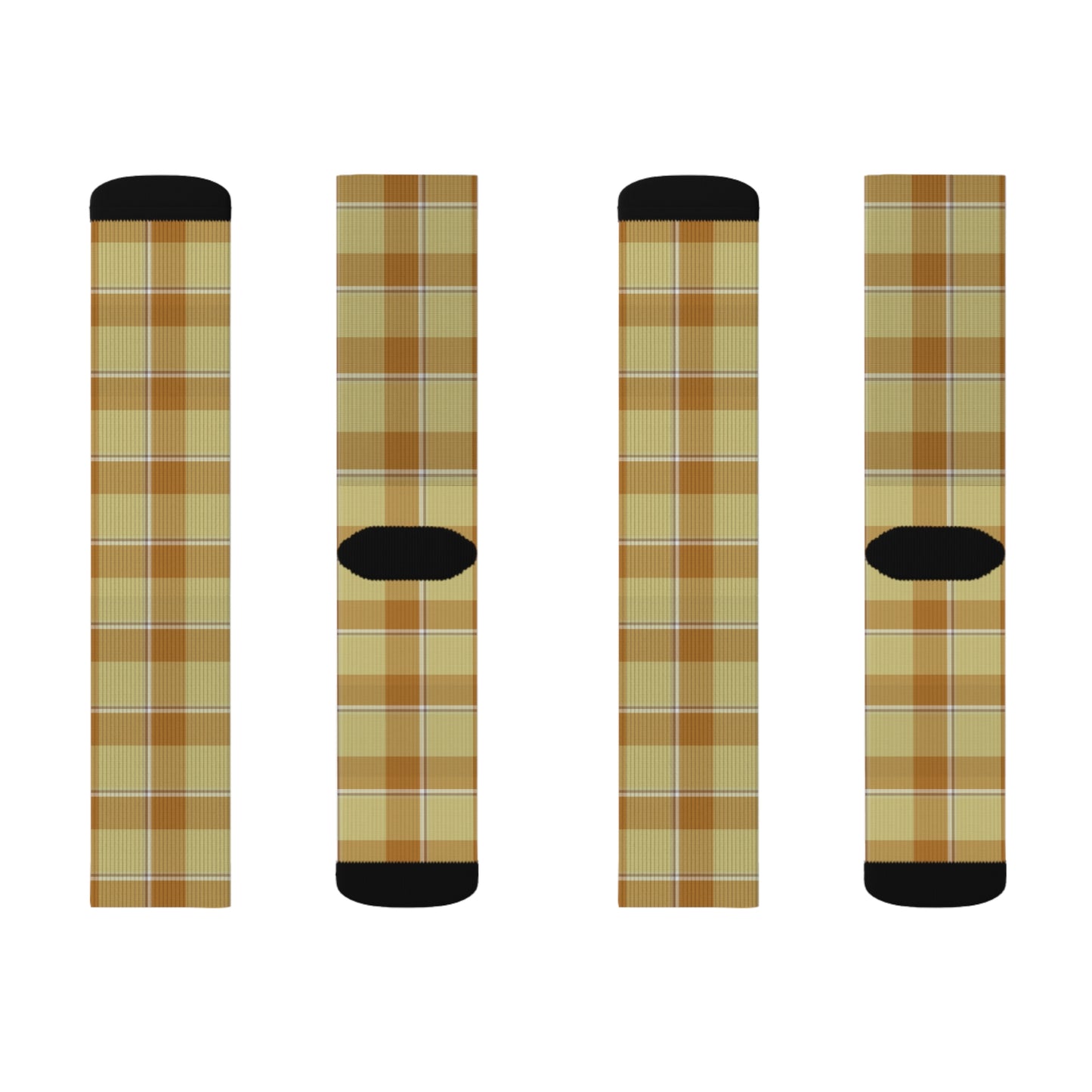 Stylish Plaid Sublimation Socks, Cozy Fashion, Gift for Sock Lovers - Celtic Scents