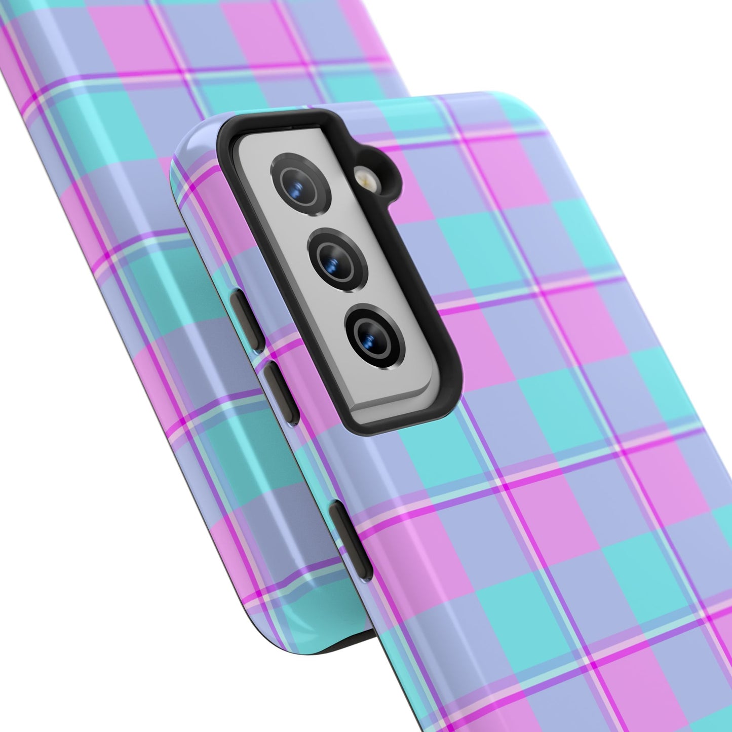 Personalized Plaid Phone Cases for Trendy Protection, Customizable Phone Covers, Durable Cases